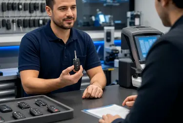 Chaveiro confeccionando uma chave codificada com habilidade.
